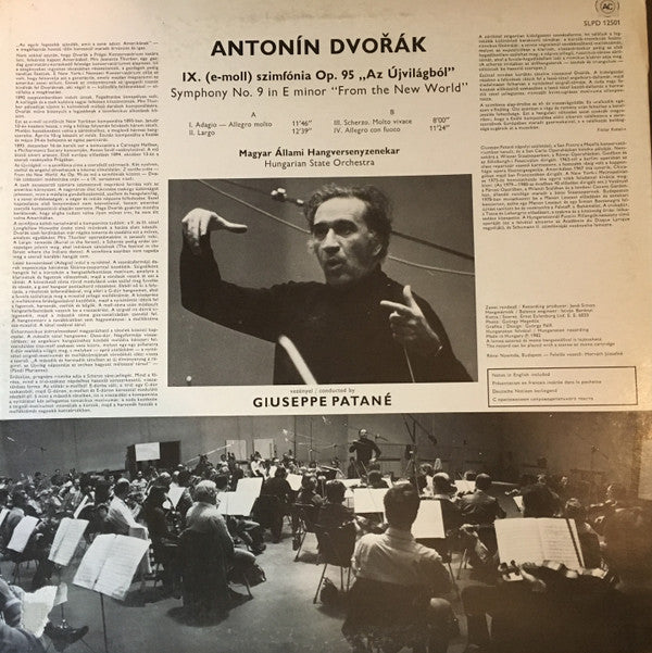 Antonín Dvořák, Hungarian State Orchestra, Giuseppe Patanè - Symphony No. 9 (LP, RP, Dig)
