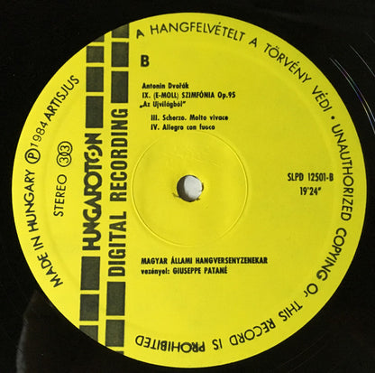 Antonín Dvořák, Hungarian State Orchestra, Giuseppe Patanè - Symphony No. 9 (LP, RP, Dig)