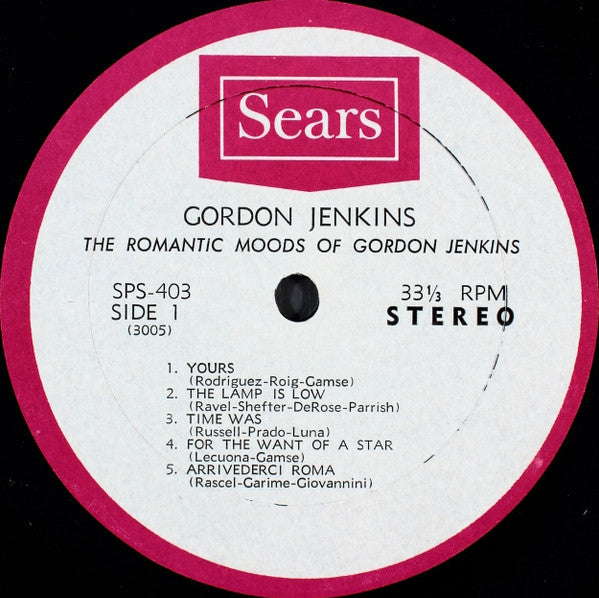 Gordon Jenkins : The Romantic Moods Of Gordon Jenkins (LP)