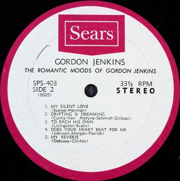 Gordon Jenkins : The Romantic Moods Of Gordon Jenkins (LP)