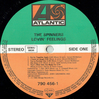 Spinners : Lovin' Feelings (LP, Album)
