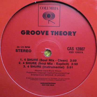 Groove Theory - 4 Shure (12", Promo)