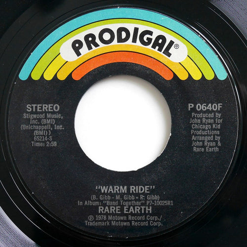 Rare Earth - Warm Ride / Would You Like Me To Come Along (7", Single)