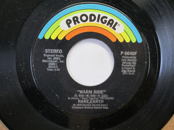 Rare Earth - Warm Ride / Would You Like Me To Come Along (7", Single)
