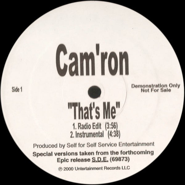 Cam'ron - That's Me (12", Single, Promo)