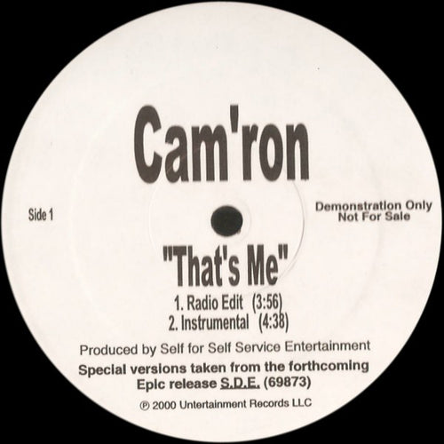 Cam'ron - That's Me (12", Single, Promo)