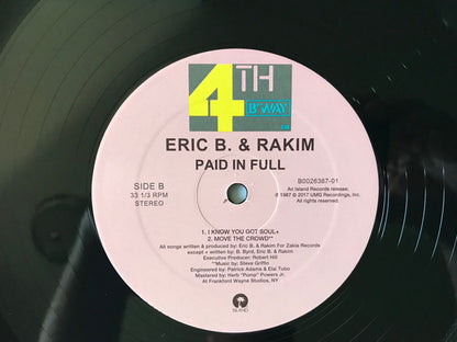 Eric B. & Rakim : Paid In Full (2xLP, Album, RE)