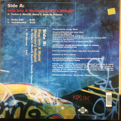 KRS-One : Step Into A World (Rapture's Delight) (12")