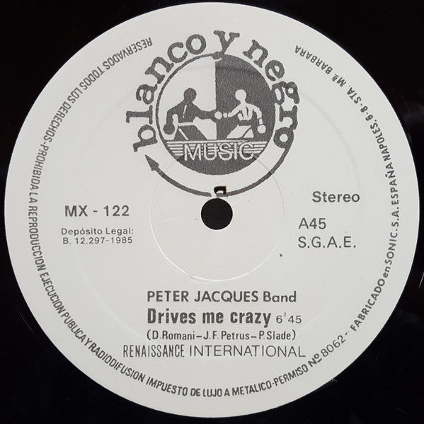Peter Jacques Band - Drives Me Crazy (12", Maxi)