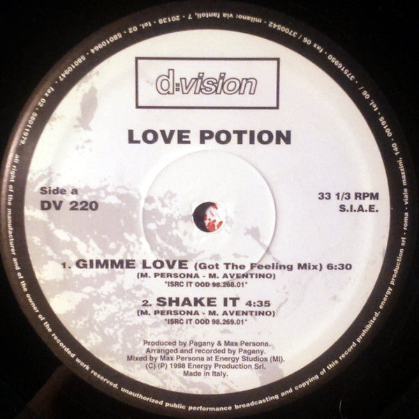 Love Potion - Gimme Love / Shake It (12")