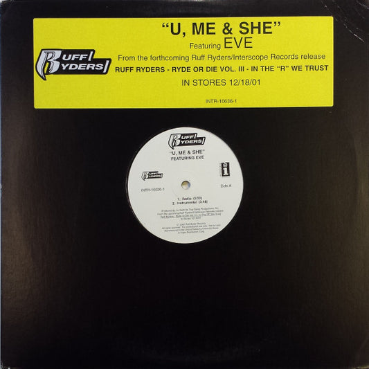 Ruff Ryders : U, Me & She (12", Single, Promo)