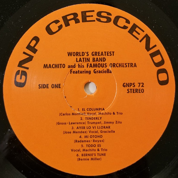 Machito And His Orchestra Featuring Graciela : World's Greatest Latin Band (LP, Album, RE)