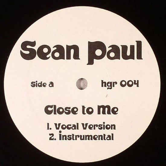 Sean Paul / Sean Paul & Ce'cile - Close To Me (12", Unofficial)