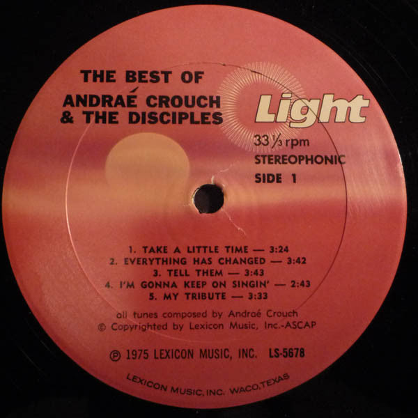 Andraé Crouch & The Disciples - The Best Of Andraé (2xLP, Comp, RE, Gat)