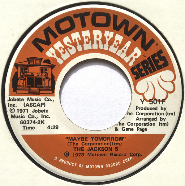 The Jackson 5 - Maybe Tomorrow / Sugar Daddy (7", Single)