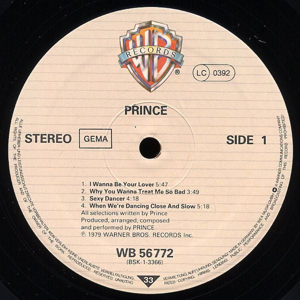 Prince - Prince (LP, Album)