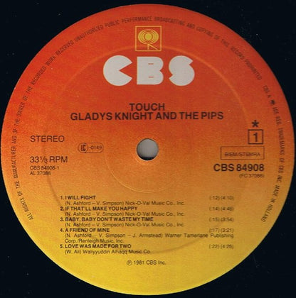 Gladys Knight And The Pips : Touch (LP, Album)