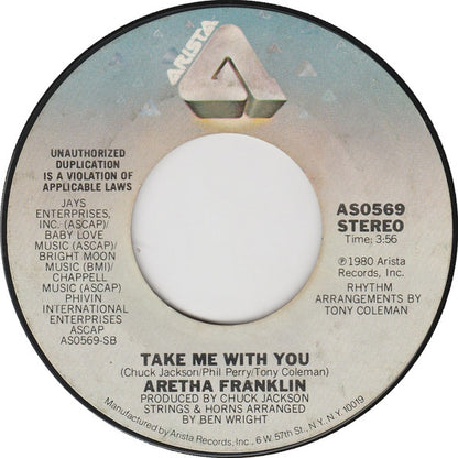 Aretha Franklin : United Together / Take Me With You (7", Single)