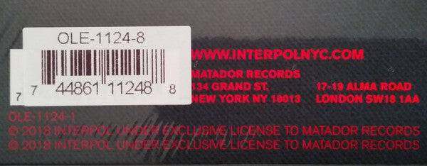 Interpol : Marauder (LP, Album, Ltd, Red)