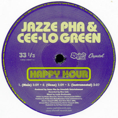 Jazze Pha & Cee-Lo Green* : Happy Hour (12")