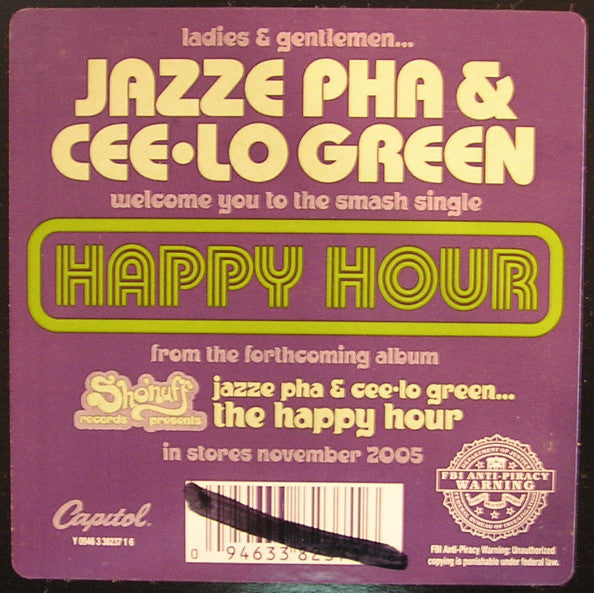Jazze Pha & Cee-Lo Green* : Happy Hour (12")