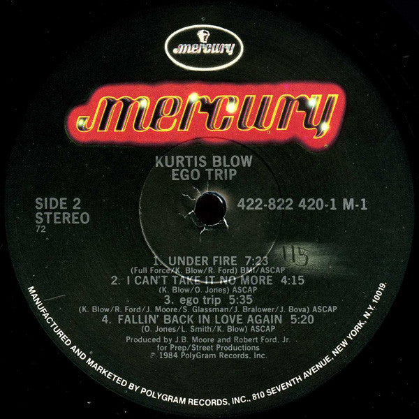 Kurtis Blow - Ego Trip (LP, Album, 72 )