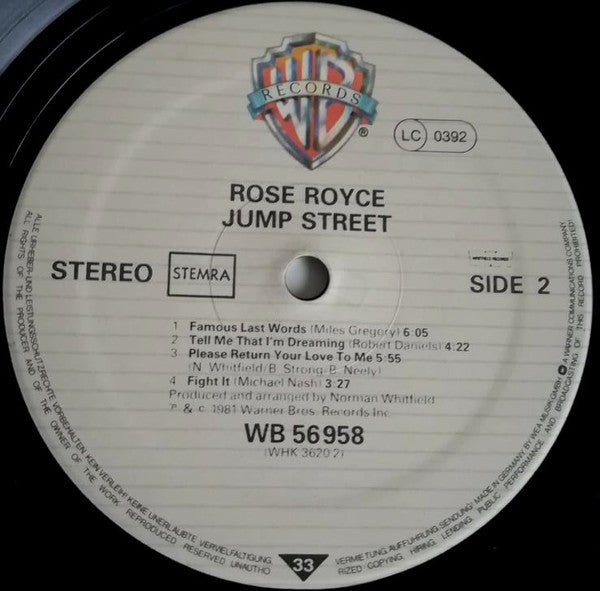 Rose Royce : Jump Street (LP, Album)