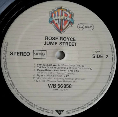 Rose Royce : Jump Street (LP, Album)