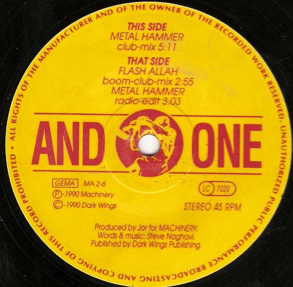 And One - Metalhammer (12", Maxi)