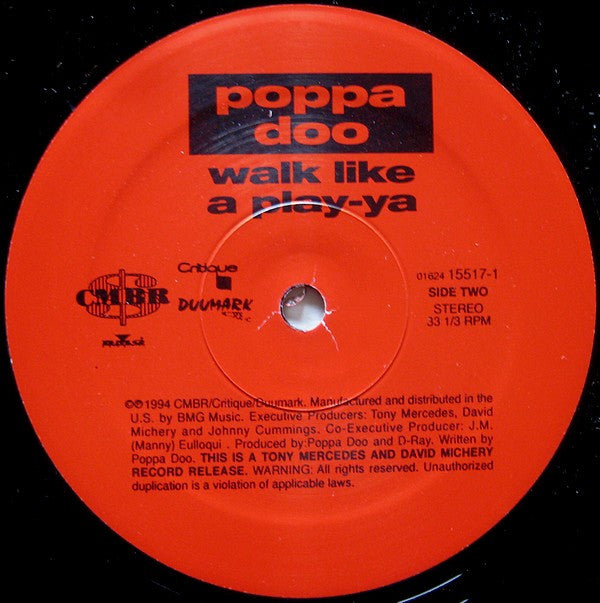 Poppa Doo : Walk Like A Play-ya (12")