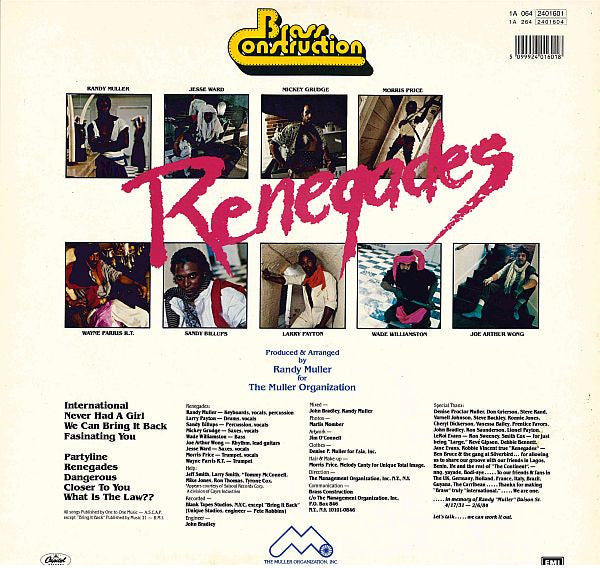 Brass Construction : Renegades (LP, Album)