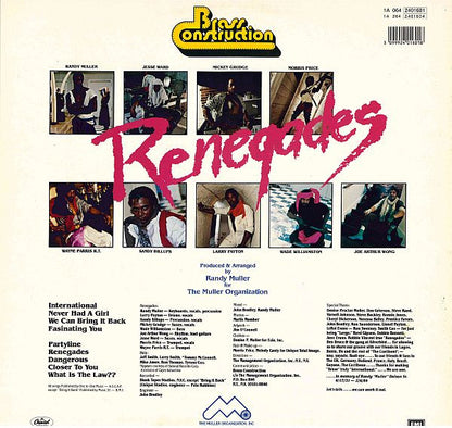 Brass Construction : Renegades (LP, Album)
