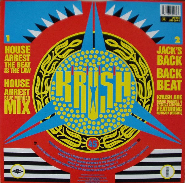 Krush - House Arrest (The Beat Is The Law) (12")