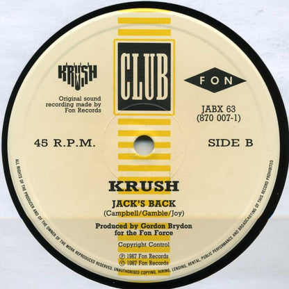 Krush - House Arrest (The Beat Is The Law) (12")