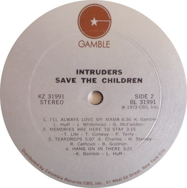The Intruders : Save The Children (LP, Album, San)