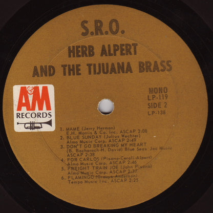 Herb Alpert & The Tijuana Brass : S.R.O. (LP, Album, Mono, Ter)