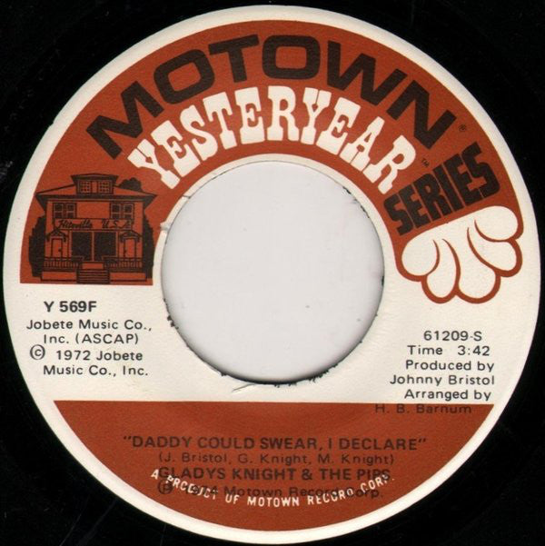 Gladys Knight And The Pips : Help Me Make It Through The Night (7", Single, RE)