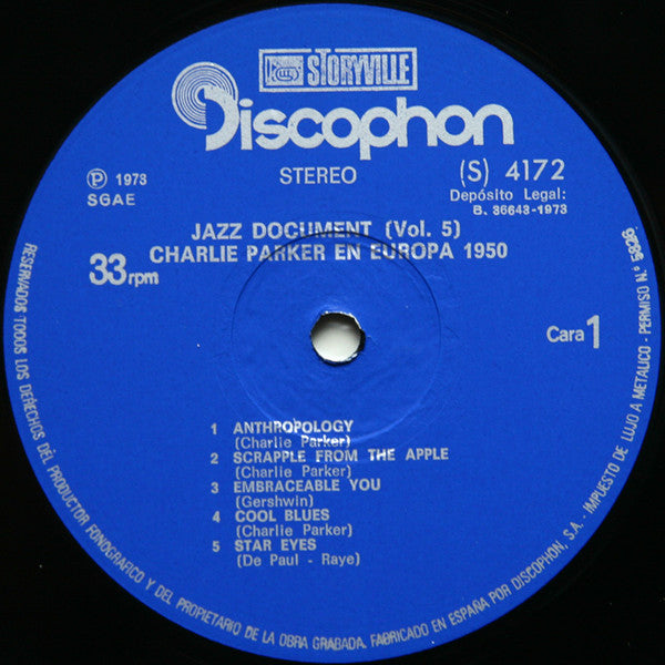 Charlie Parker - Charlie Parker En Europa 1950 (LP, Album)