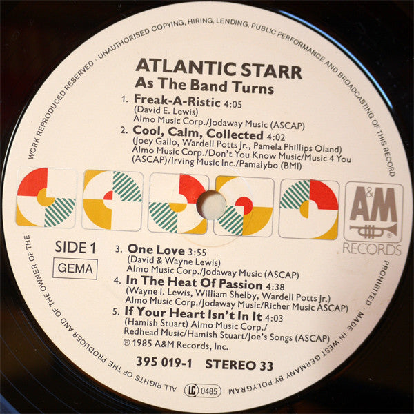Atlantic Starr : As The Band Turns (LP, Album)