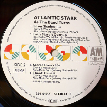 Atlantic Starr : As The Band Turns (LP, Album)
