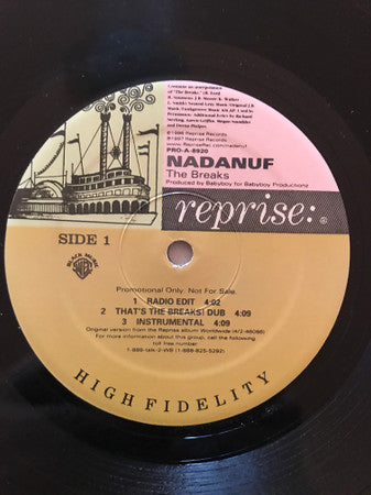 Nadanuf : The Breaks (12", Promo)