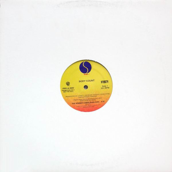 Body Count / Ice-T - The Winner Loses / Fly By (12", Promo)