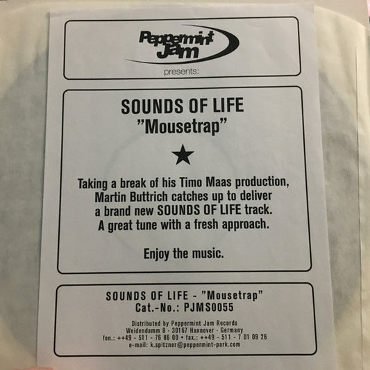 Sounds Of Life - Mousetrap (12", Promo, W/Lbl)