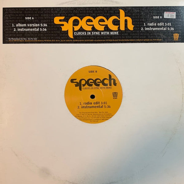 Speech - Clocks In Sync With Mine (12", Promo)