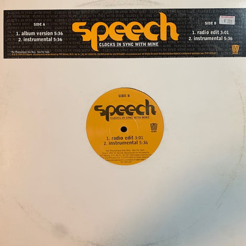 Speech - Clocks In Sync With Mine (12", Promo)