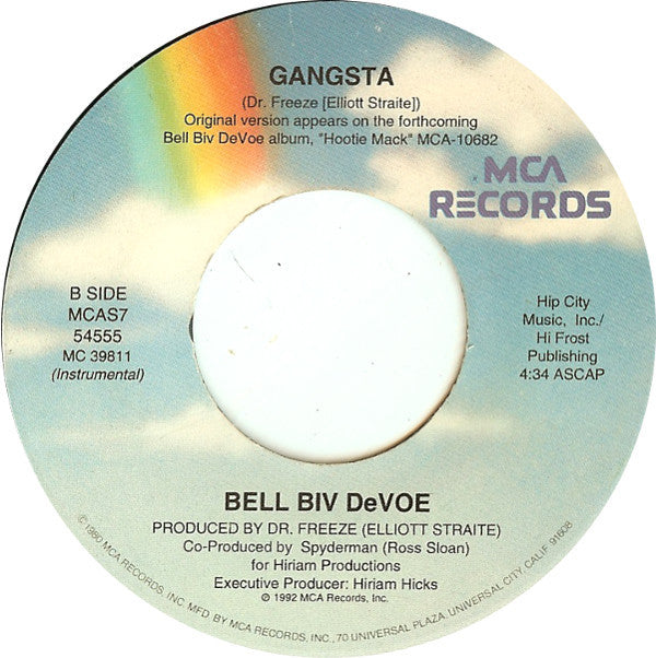 Bell Biv Devoe : Gangsta (7", Single)