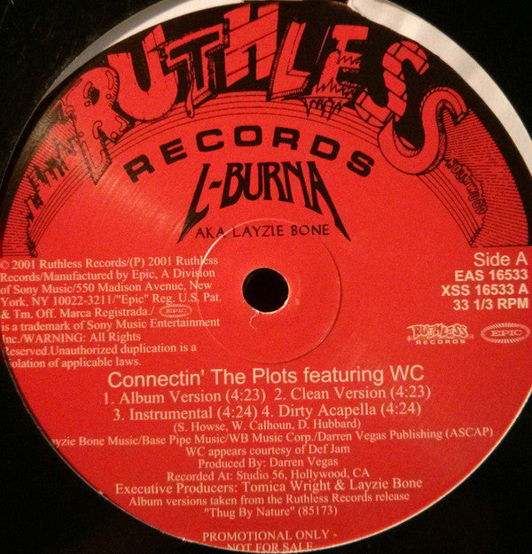 L-Burna - Connectin´The Plots / Listen / Smoke On (12", Promo)