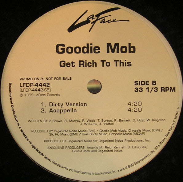 Goodie Mob - Get Rich To This (12", Promo)