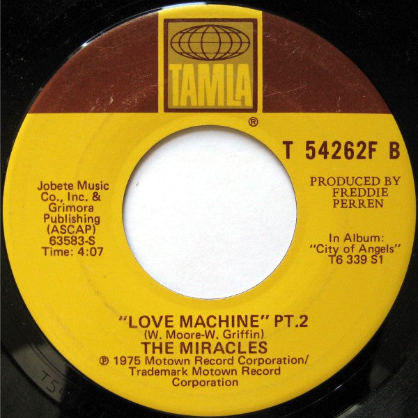 The Miracles - Love Machine (7")