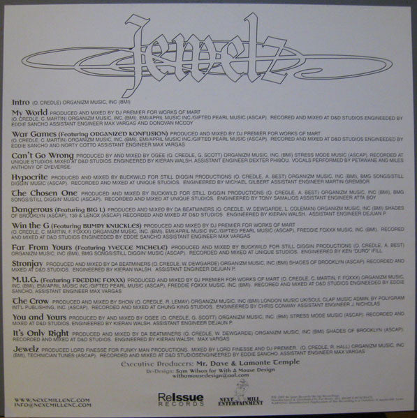 O.C. : Jewelz (2xLP, Album, RE)